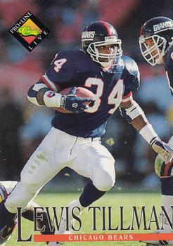 Lewis Tillman Chicago Bears 1994 Pro Line Live NFL #309